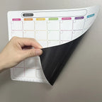 Magnetic Dry Erase Calendar – Monthly Weekly Planner for Kitchen Fridge