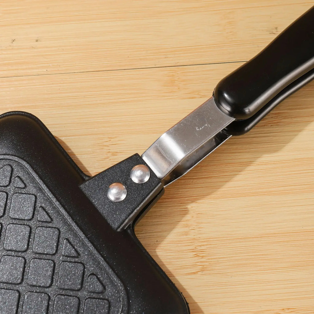 Non-Stick Aluminum Sandwich Pan – Detachable Double-Sided Grill for Breakfast