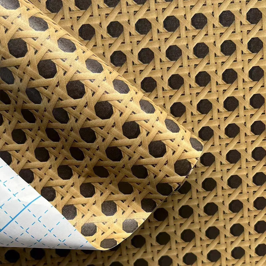 Honeycomb Grid Wallpaper – Luxury Chinese Retro Style for Home Decor