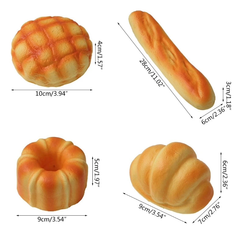 Artificial Simulation Bread – Realistic Food Prop for Home Decoration