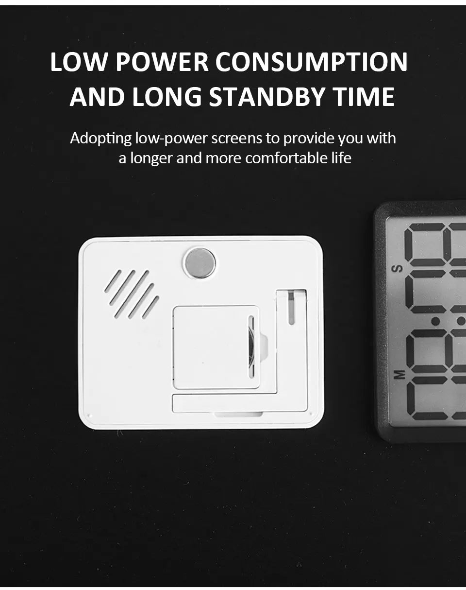 Digital Magnetic Countdown Timer – Large LCD Display for Kitchen and Study