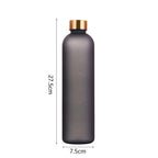 Motivational Frosted Water Bottle – 32oz Leakproof BPA Free for Fitness Gym