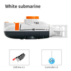 Mini RC Submarine – Waterproof Simulation Boat Toy for Kids Pool Play