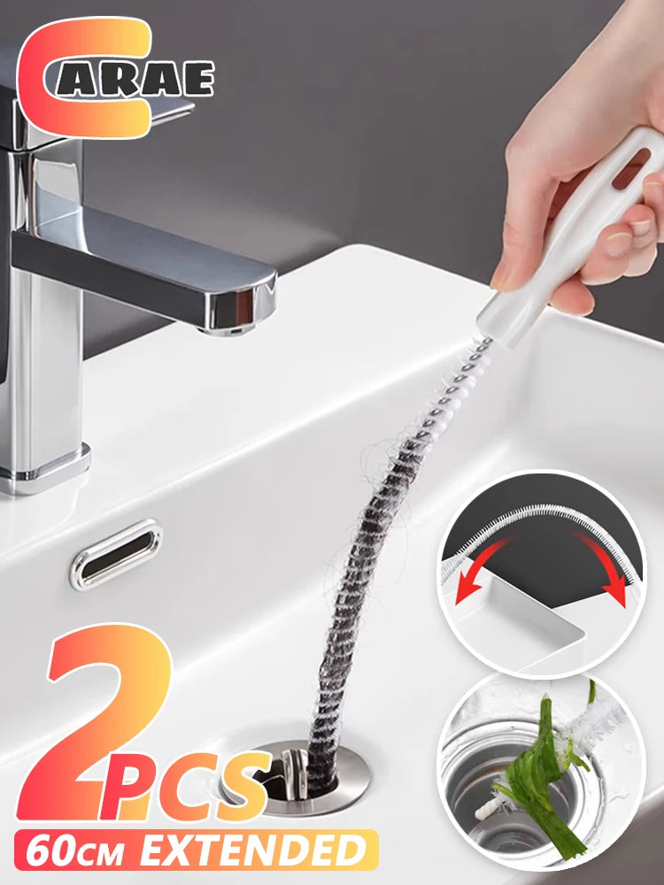 Flexible Pipe Dredging Brush – Long Reach Sewer Cleaner for Sink Clogs