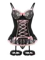 Lace Ruffle Bodycon Dress Set – 3 Piece Sexy Outfit for Music Festivals