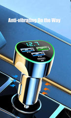 USB C Car Phone Charger – Fast Charging Adapter with LED Voltage Display