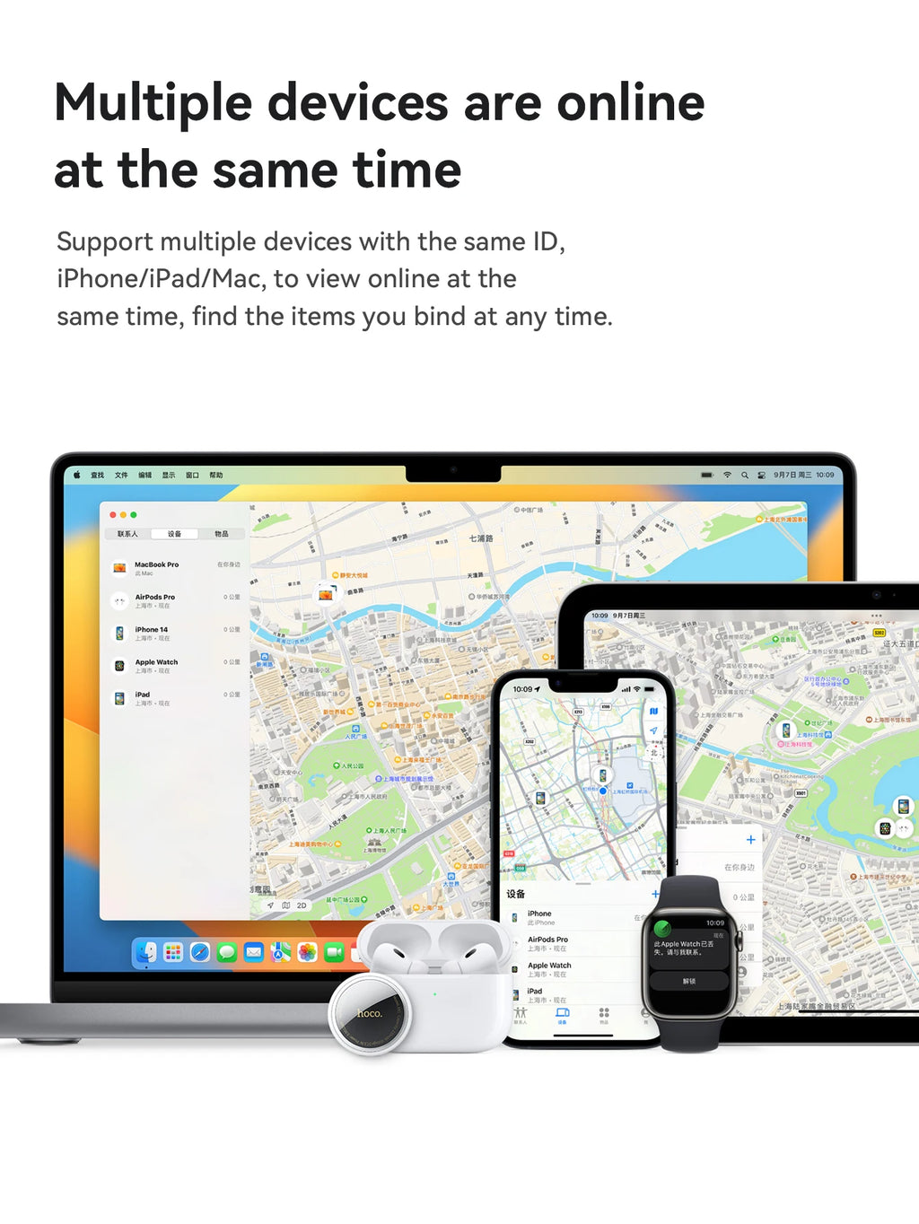 Bluetooth GPS Smart Tracker – Anti-Lost Positioning for Pets Keys and Wallets
