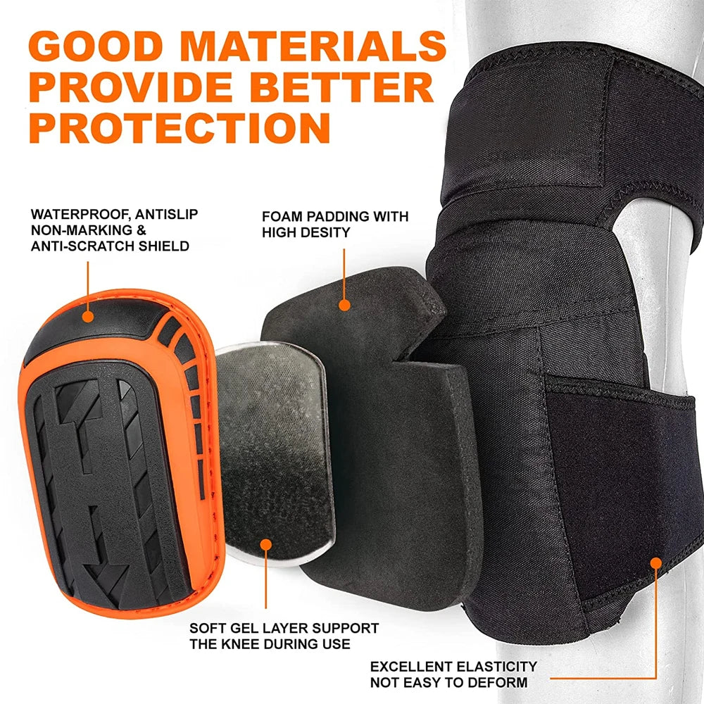 Heavy Duty EVA Foam Knee Pads – Gel Cushion for Construction and Gardening