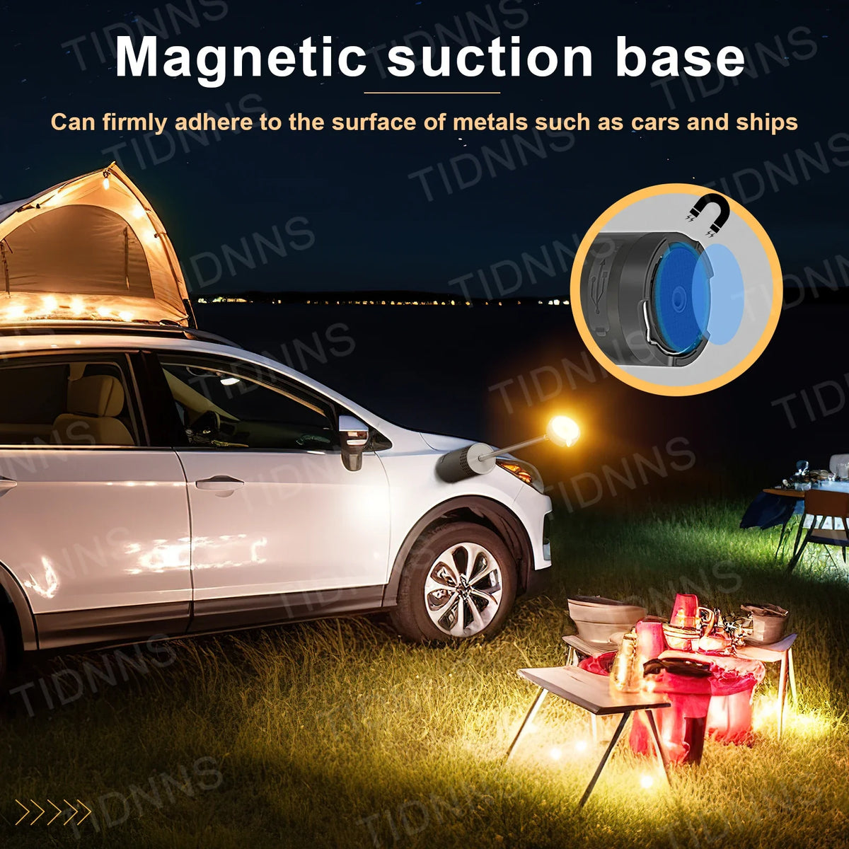 Rechargeable Telescopic LED Flashlight – Multifunctional Lamp for Outdoor Camping