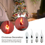 LED Flame Effect Candle Bulb – Vintage Edison Fire Lamp for Home Decor
