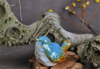 Ceramic Bird Figurines – Porcelain Magpie Sparrow Set for Home Decor