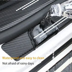 Carbon Fiber Door Sill Guards – Protective Adhesive Strips for Car Styling