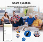 Smart Wifi Touch Light Switch – No Neutral Wire Required for Home Automation