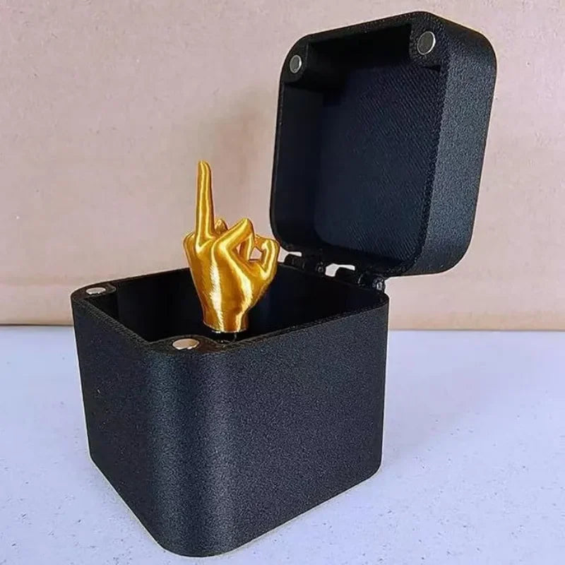 Middle Finger Pop-Up Box – Funny Prank Gift for Office Desk Decor