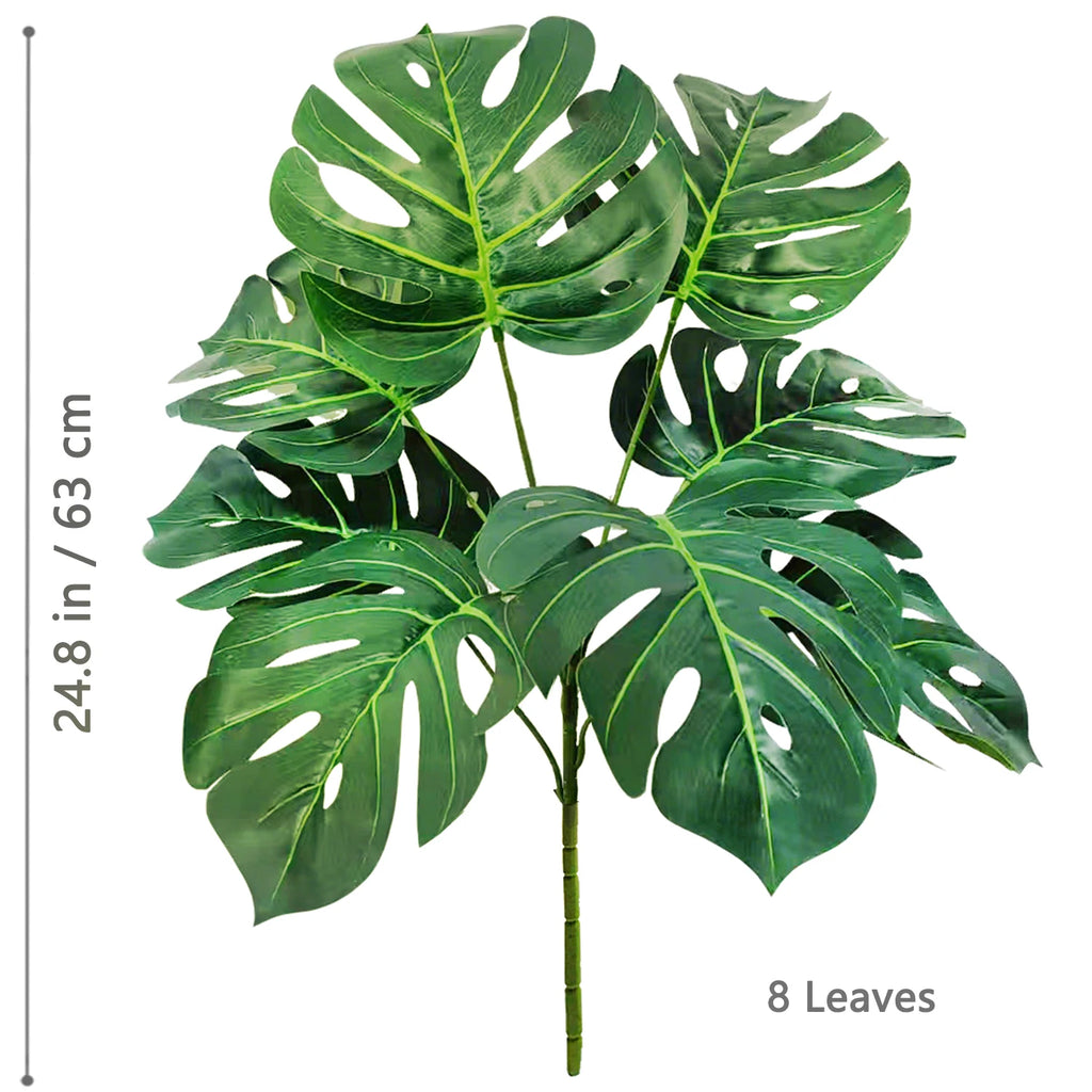Artificial Monstera Plant – 104cm Plastic Palm Tree for Home Office Decor