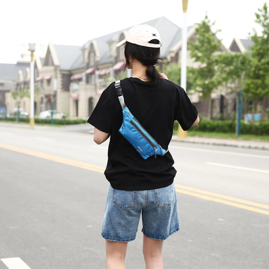 Nylon Waist Bag – Multifunction Chest Pack for Running Travel and Sports