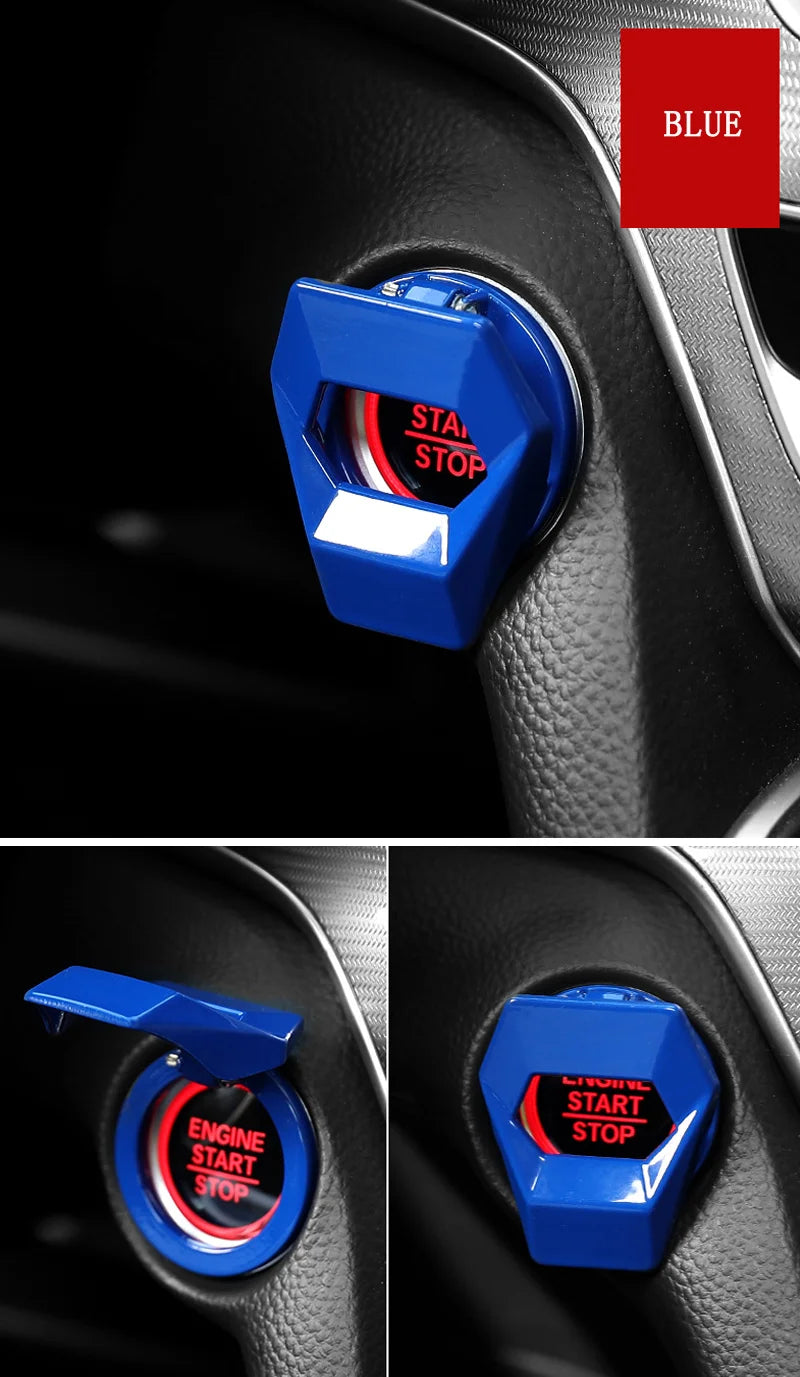 Engine Start Stop Button Cover – Decorative Sticker for Universal Car Interior