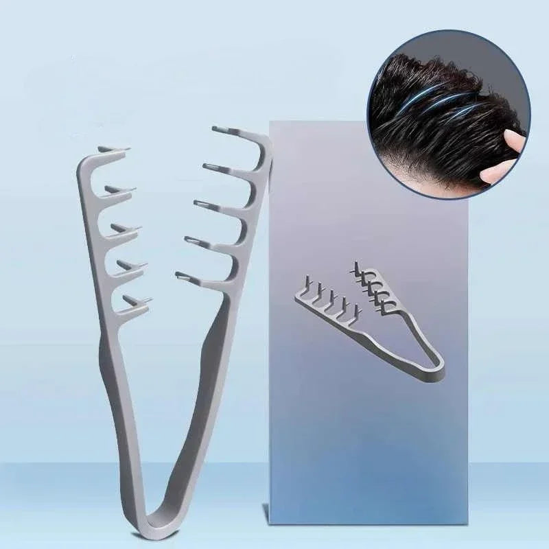 Wide-Tooth Volumizing Comb – Fluffy Texture Tool for Men Hair Styling