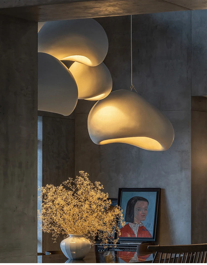Wabi Sabi Pendant Light – Nordic Minimalist Chandelier for Dining Room Decor