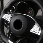 Steering Wheel Button Trim – Decorative Stickers for Mercedes Benz Interior