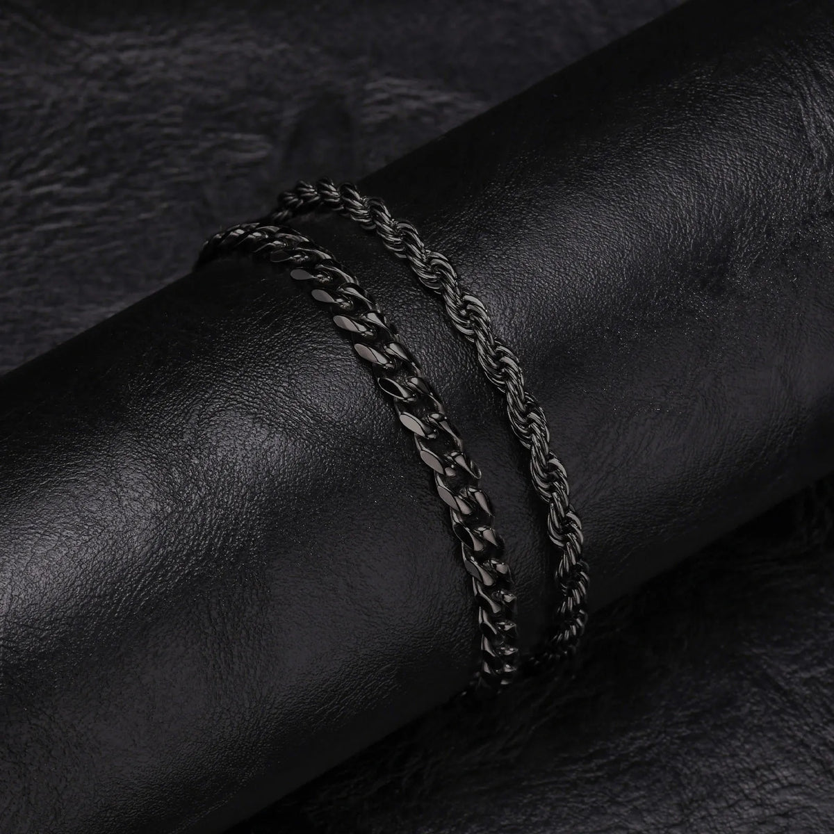 Stainless Steel Chain Bracelet – Men’s Trendy Cuban Link Wristband for Jewelry