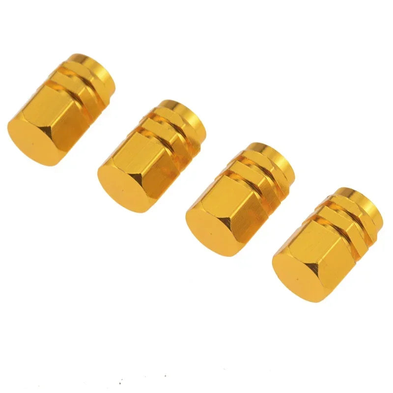 Aluminum Alloy Tire Valve Caps – Dustproof Rim Stem Covers for Automobiles
