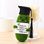 Knitted Vegetable Plush Dolls – Handmade Desktop Decor for Graduation Gift