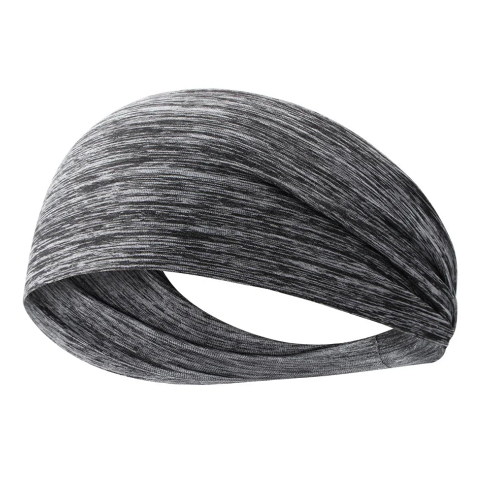 Quick-Dry Sports Sweatband – Elastic Fitness Headband for Running and Yoga
