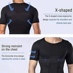 Mens Compression Undershirt – Seamless Slimming Body Shaper for Gynecomastia