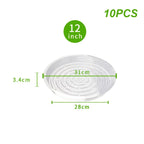 Clear Plastic Plant Drip Trays – Sturdy Round Saucers for Indoor Outdoor Pots