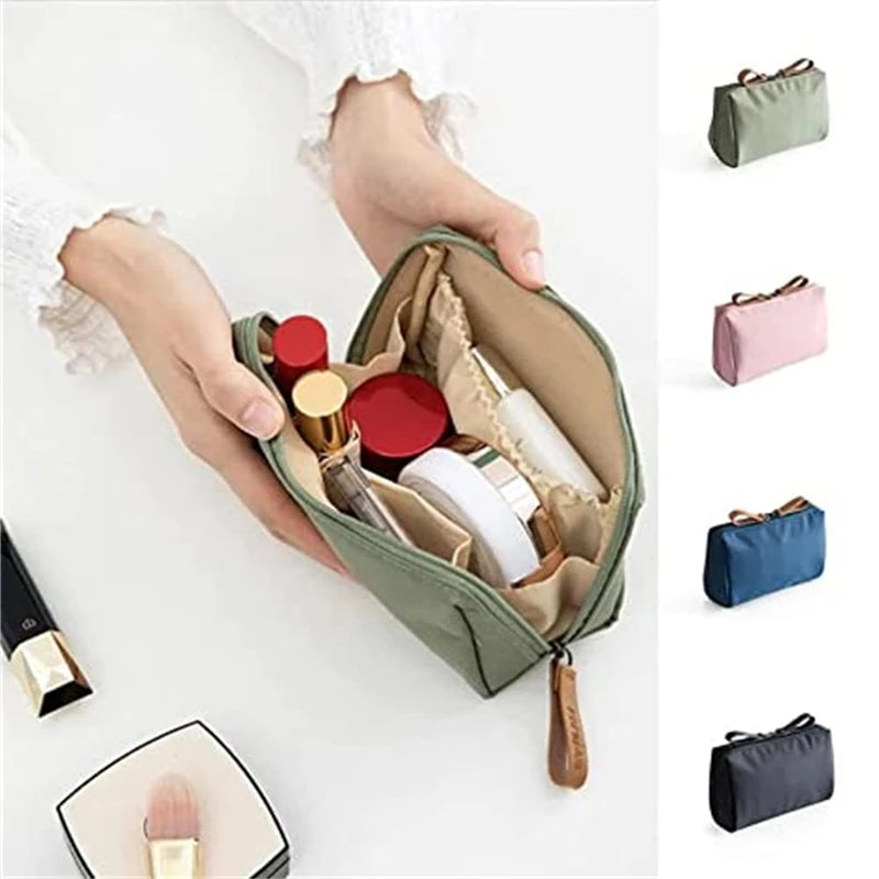 Waterproof Large Capacity Cosmetic Bag – Partitioned Travel Organizer for Makeup
