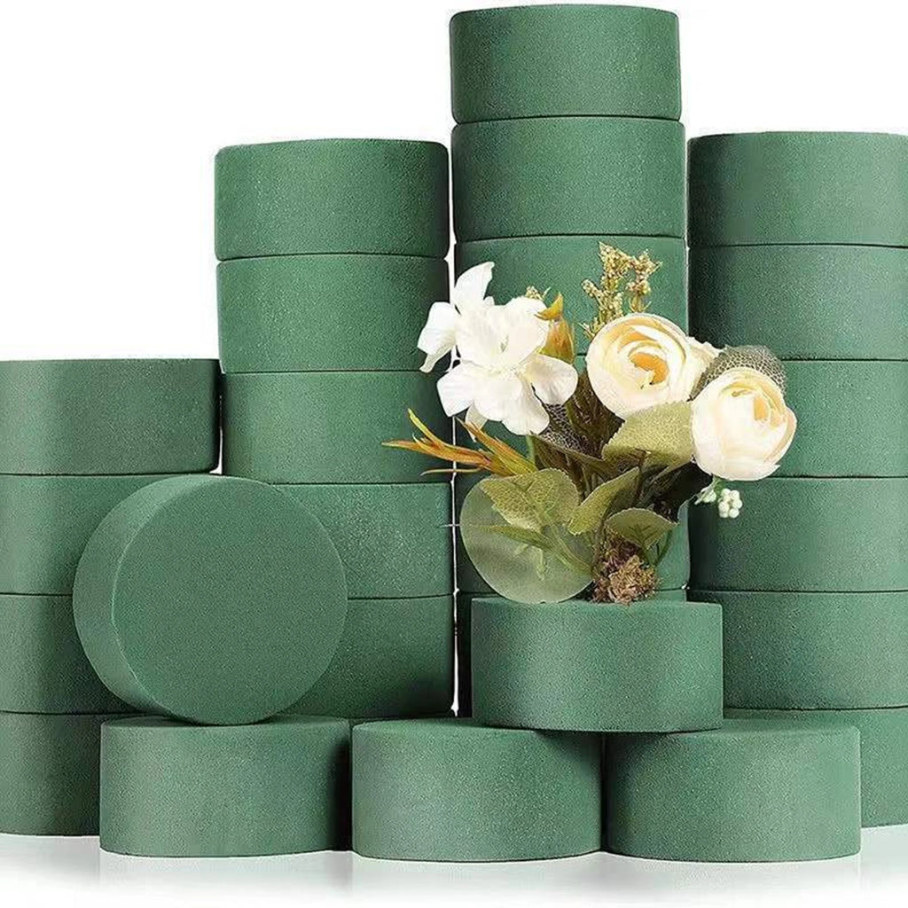 Round Floral Foam Blocks – Dry Artificial Flower Mud for DIY Arrangements