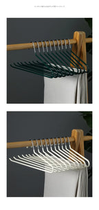 Non-Slip Metal Trouser Hangers – Open Ended Space Saving Rack for Wardrobe