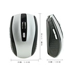 Ergonomic Wireless Optical Mouse – 6D Gaming Peripheral for PC Laptop