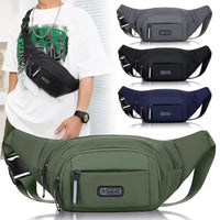 Ultra Thin Canvas Waistpack – Lightweight Men's Belt Bag for Travel Outdoor