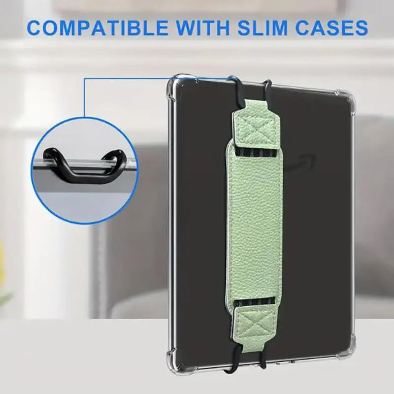 E-Reader Hand Strap – Adjustable PU Leather Grip for 6-7 Inch Devices