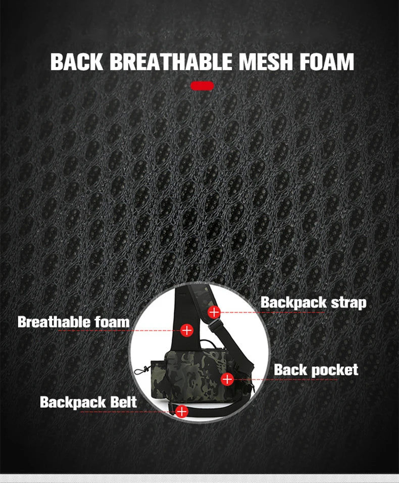 Fishing Tackle Backpack – Gear Storage Bag with Rod Holder for Fly Fishing