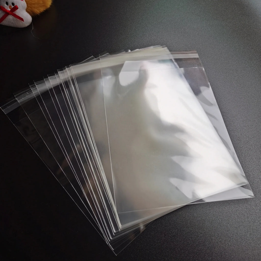 Matte Transparent Cellophane Bags – Self Sealing Pouches for Cookies and Jewelry