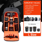 Waterproof Camera Backpack – Large Capacity DSLR Bag for Outdoor Photography