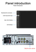 6.9 Inch 1 Din Car Radio – Wireless CarPlay and Android Auto Multimedia