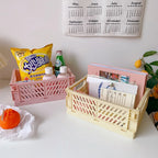 Foldable Storage Crate – Collapsible Organizer for Toys and Desk Supplies