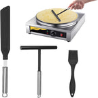 Stainless Steel Crepe Spreader and Spatula Kit – Cooking Tools for Pancakes