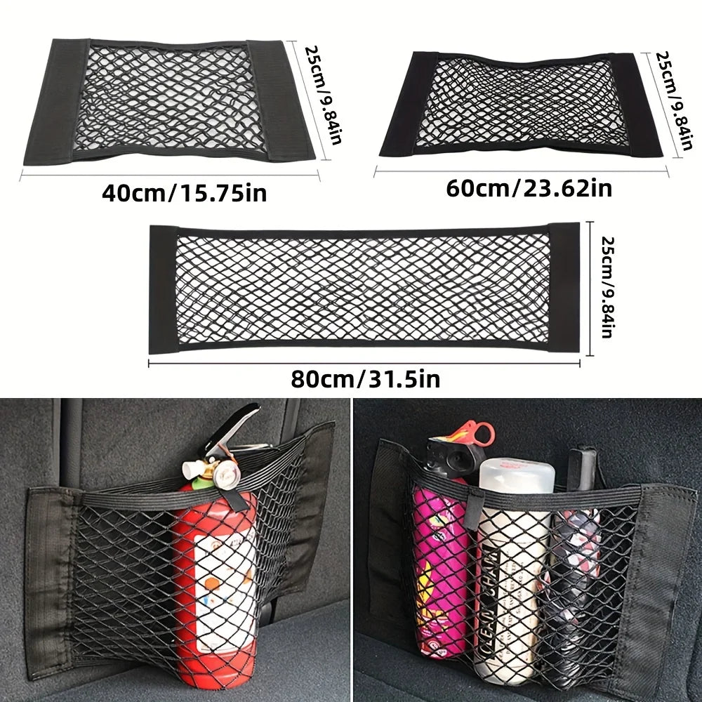 Car Trunk Storage Net – Elastic Mesh Organizer for Cargo and Safety