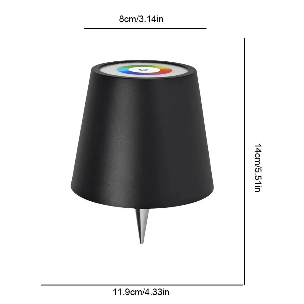 Wireless LED Wine Bottle Lamp – Touch Control for Outdoor Dining