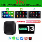 Wireless Carplay AI Box – Android 13 Multimedia Adapter for Peugeot Vehicles