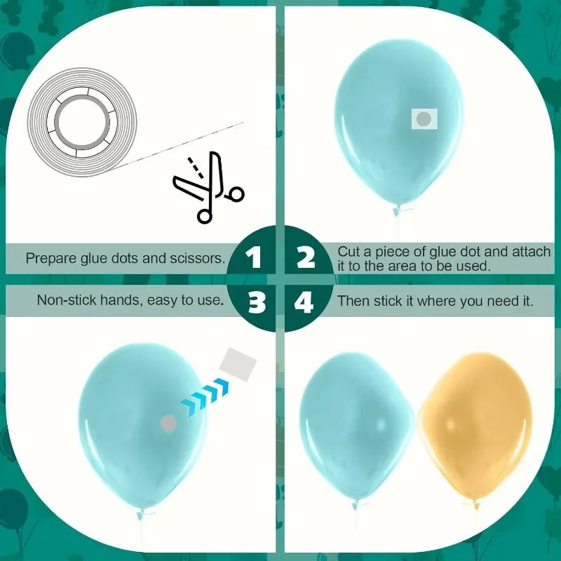 Double Sided Adhesive Glue Dots – Clear Balloon Tape for Party Decor