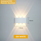 Aluminum LED Wall Lamp – IP65 Waterproof Lighting for Indoor and Outdoor