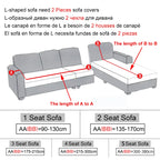 Jacquard Stretch Sofa Cover – Elastic Slipcover for L Shape and Standard Couches