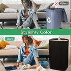 100L Kitchen Recycling Bin – Removable Tote Bags for Waste Sorting
