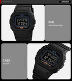 Digital Sport Watch – Multifunctional Retro Timepiece for Men